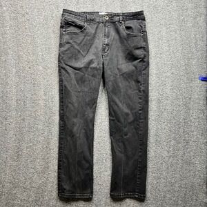 William Rast Dean Slim Fit Jeans Adult Fits 34x28 Black Stretch Denim Pants